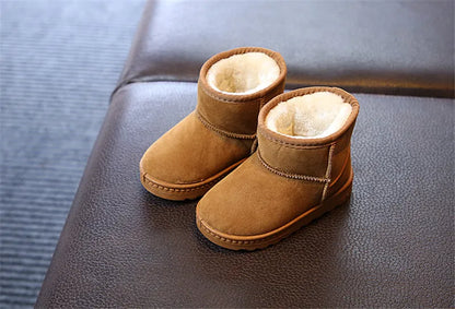 Kids Winter Snow Boots - Warm Cotton Lined Casual Shoes