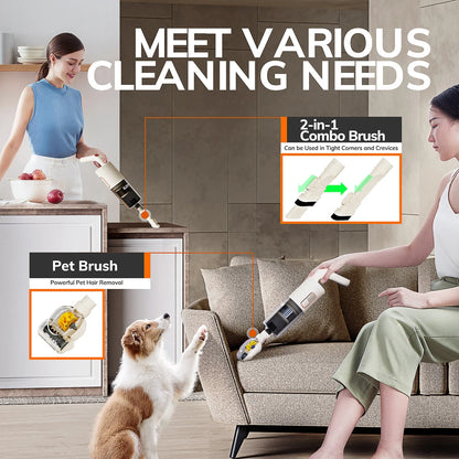 Wet & Dry Vacuum Cleaner - 18000Pa Suction with Mopping