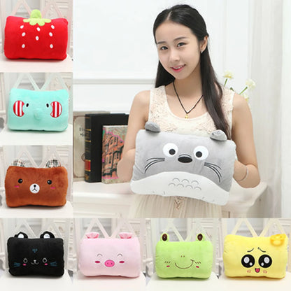 Kids Plush Hand Warmer Pillow - Cute Animal Design Gift