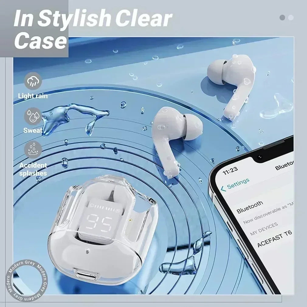 Wireless Bluetooth Earbuds - Noise Cancelling with Charging Case