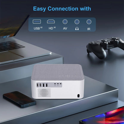 Portable Mini Projector 1080P Full HD - WiFi Android 4K Video