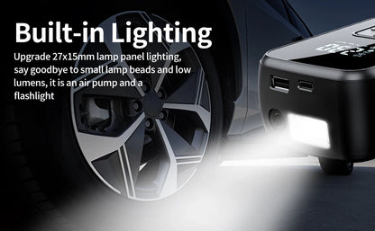 Portable Car Tyre Inflator - Electric Air Pump with Digital Display