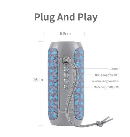Portable Bluetooth Speaker - IPX5 Waterproof Wireless