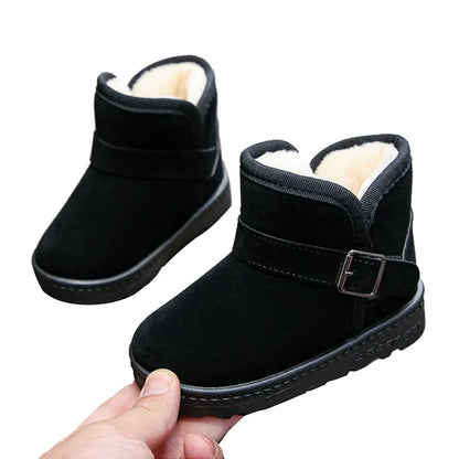 Kids Winter Snow Boots - Warm Cotton Lined Casual Shoes