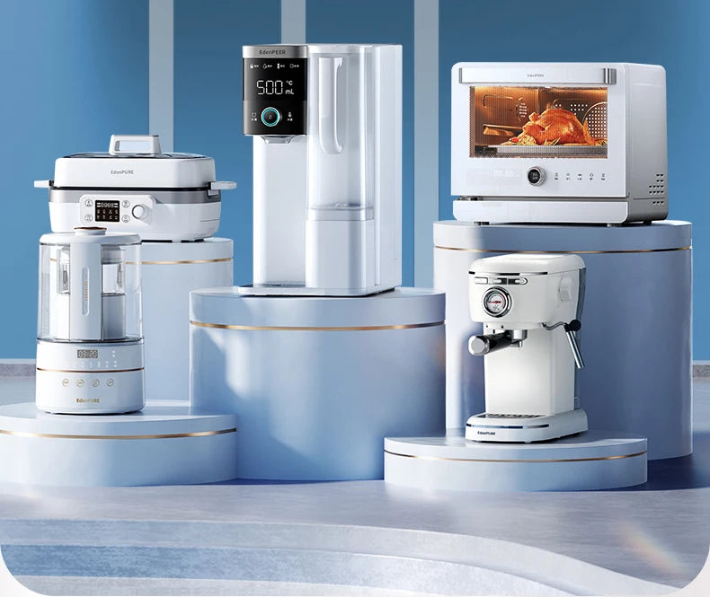 4-Socket Wall Adapter - EU Plug with USB-C & Switch