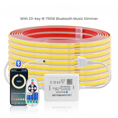 COB LED Strip Light 220V - Waterproof Smart WiFi Control