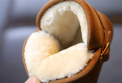 Kids Winter Snow Boots - Warm Cotton Lined Casual Shoes