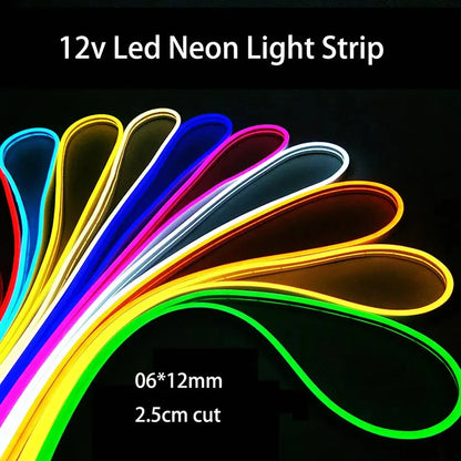 LED Neon Strip Lights 5M - Flexible Waterproof 600 LEDs