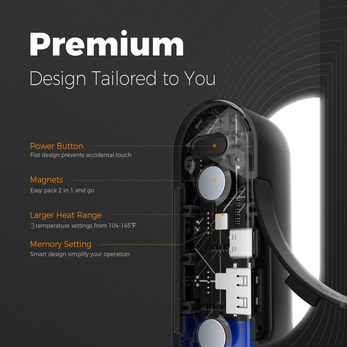 Rechargeable Hand Warmers - 2in1 Magnetic Pocket Heaters