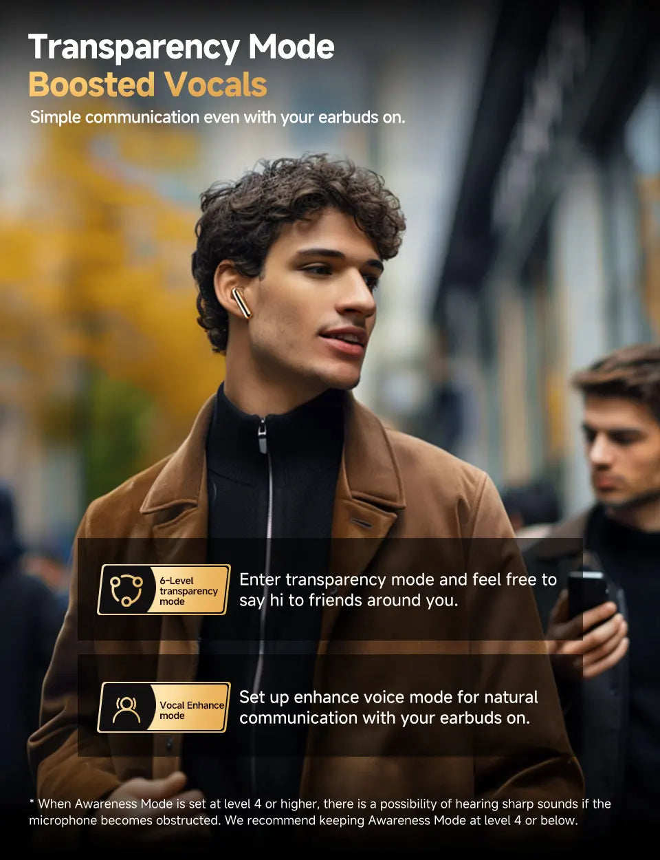 Wireless Earbuds - 46dB Active Noise Cancelling Hi-Res 34H