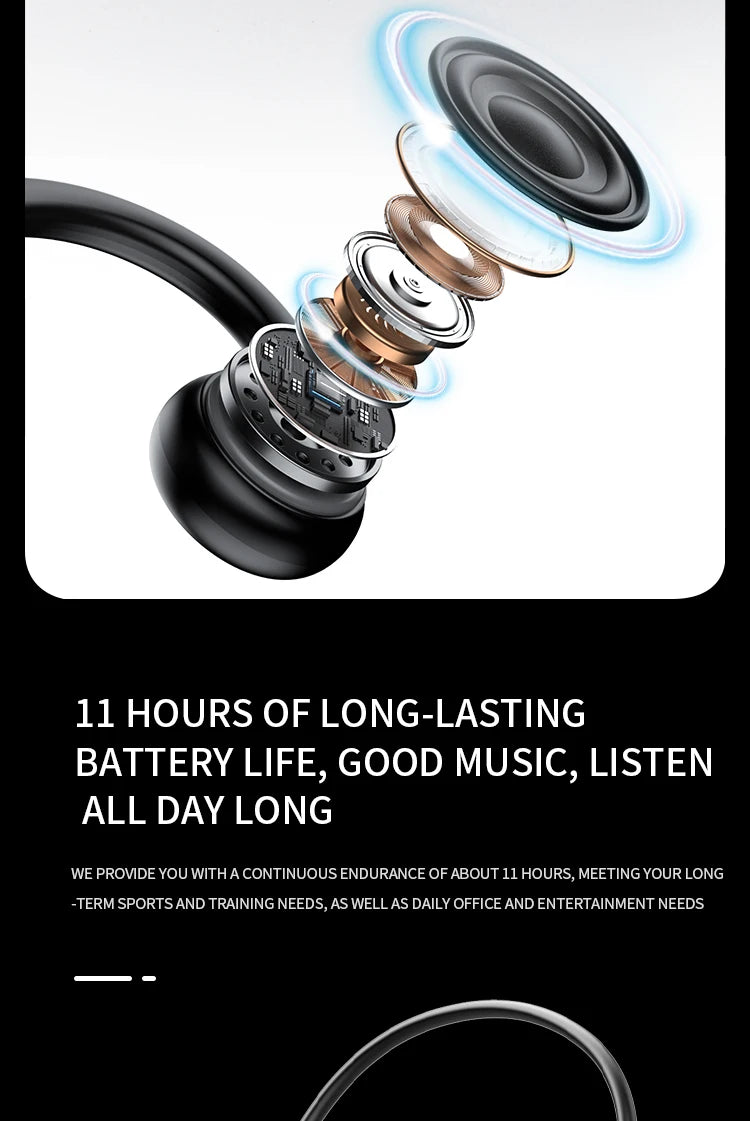 Bone Conduction Headphones - Bluetooth Sports Earphones Waterproof