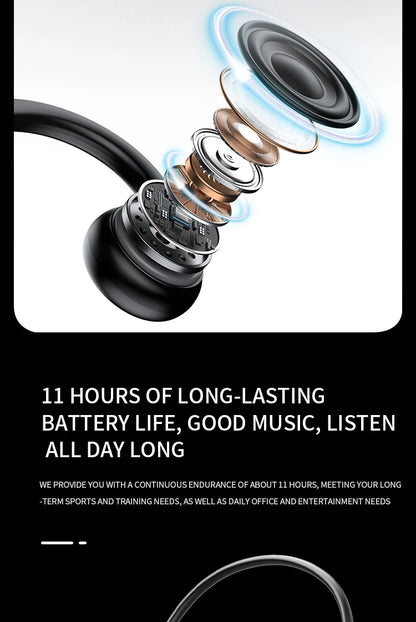 Bone Conduction Headphones - Bluetooth Sports Earphones Waterproof