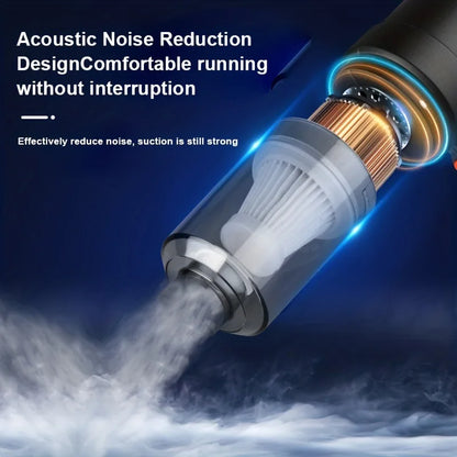 Car Vacuum Cleaner Cordless - 1200mAh Handheld Portable