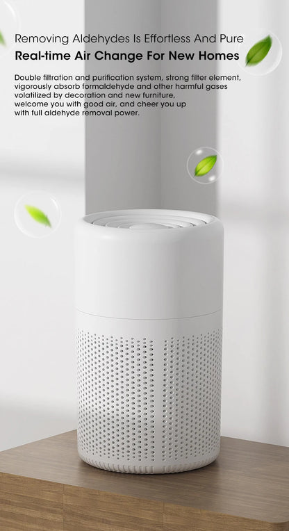 Mini Desktop Air Purifier - HEPA Filter H13 USB-C Portable