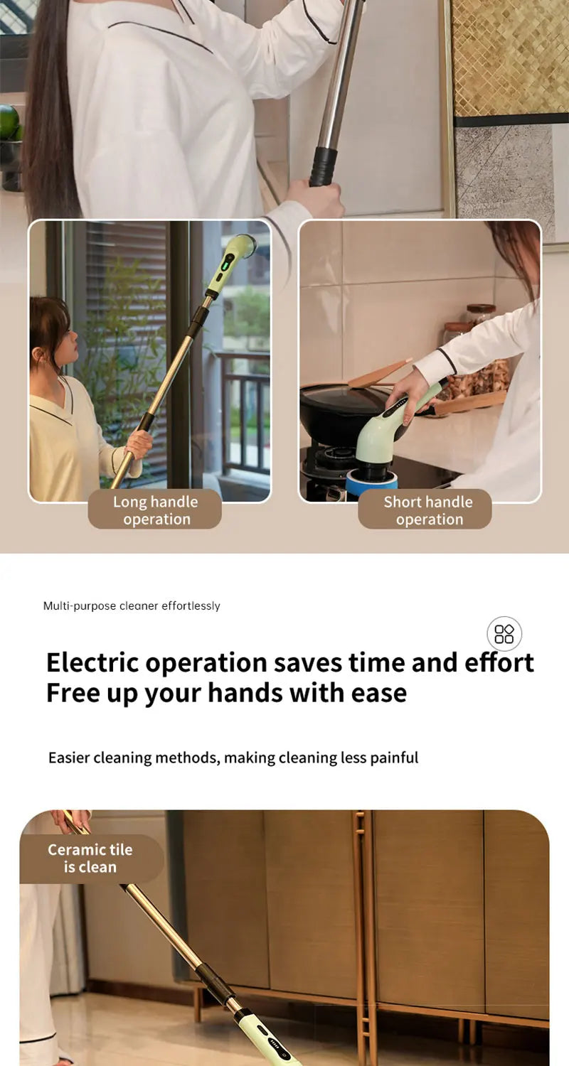 Electric Cleaning Brush 9-in-1 - Extendable Scrubber Kit