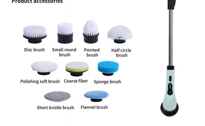 Electric Cleaning Brush 9-in-1 - Extendable Scrubber Kit