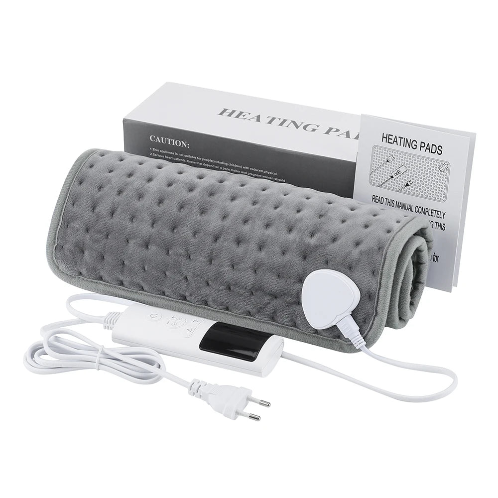 Electric Heating Pad 60x30cm - 9 Temperature Settings Timer