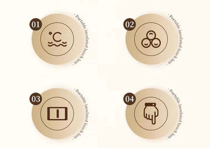 Electric Lunch Box 1L - Stainless Steel Food Warmer Heater