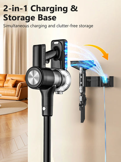 Cordless Stick Vacuum - 46kPa Suction Self-Standing Pet Hair