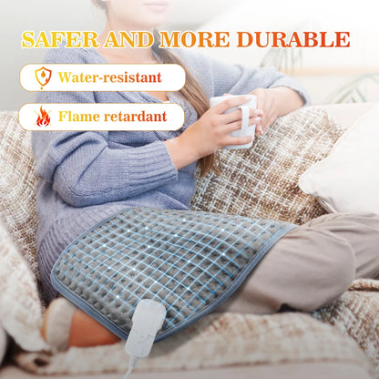 Electric Heating Pad 60x30cm - 9 Temperature Settings Timer
