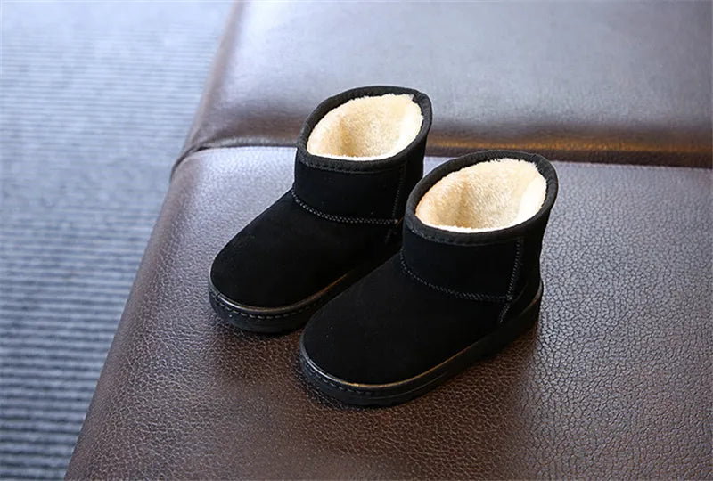Kids Winter Snow Boots - Warm Cotton Lined Casual Shoes