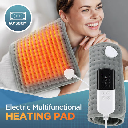 Electric Heating Pad 30x60cm - 9 Temperature Levels Back Warmer