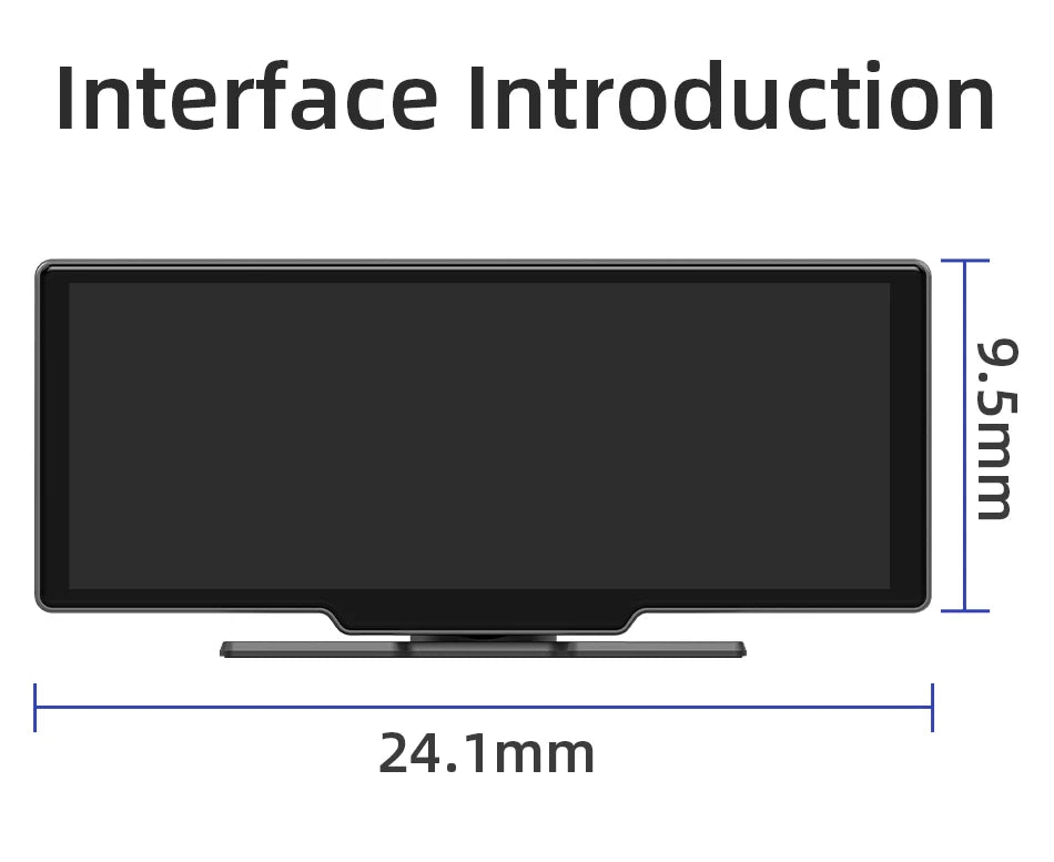 10.26" Carplay Screen for Car,Wireless CarPlay & Android Auto Multimedia Video Player,Universal Car Radio,BT AUX FM Car Stereo