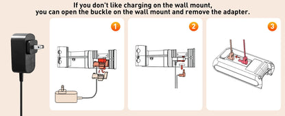 Cordless Stick Vacuum - 46kPa Suction Self-Standing Pet Hair
