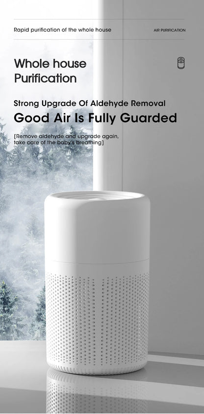 Mini Desktop Air Purifier - HEPA Filter H13 USB-C Portable