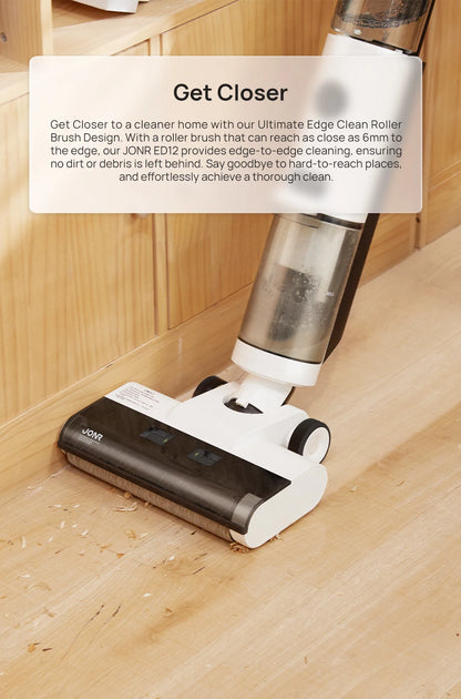 Wet Dry Cordless Vacuum Mop - 200W Smart Floor Cleaner