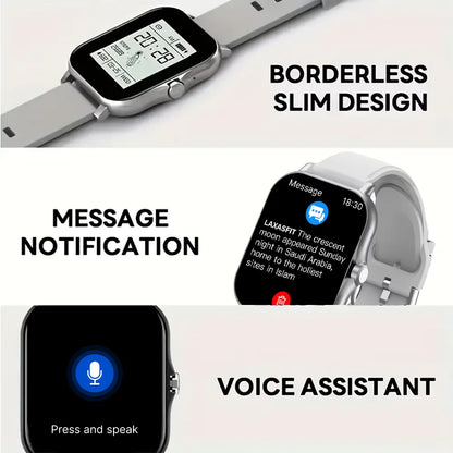 Smart Fitness Watch - Heart Rate Monitor & Bluetooth Calling