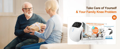 Knee Massager Cordless with Heat - 3 Vibration & Temperature