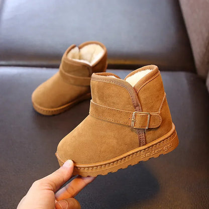 Kids Winter Snow Boots - Warm Cotton Lined Casual Shoes