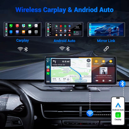 Portable CarPlay Screen 7/10 Inch - Wireless Android Auto