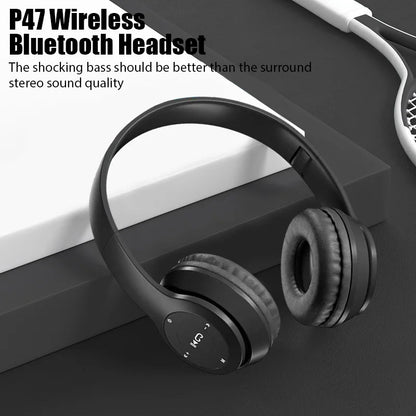 Bluetooth Wireless Headphones - Foldable Sports Gaming Headset