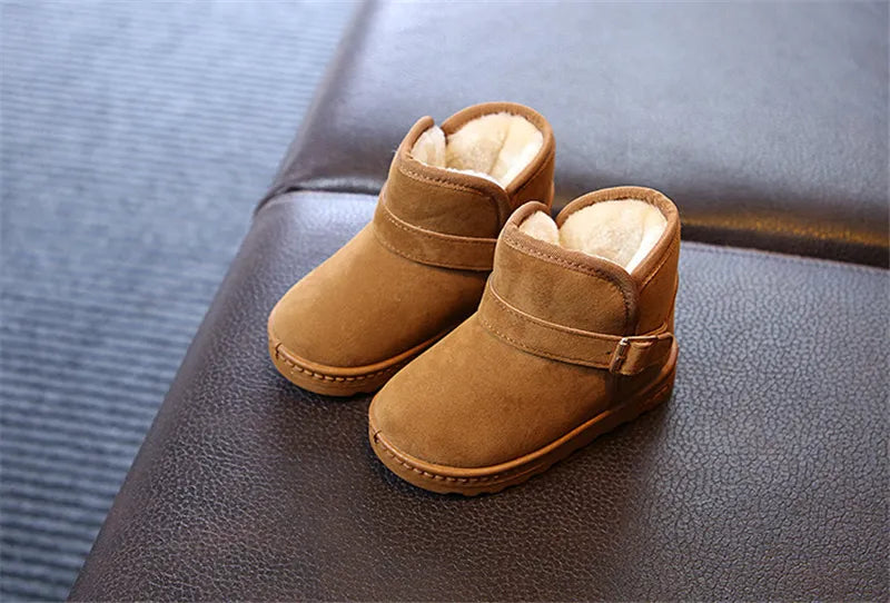 Kids Winter Snow Boots - Warm Cotton Lined Casual Shoes