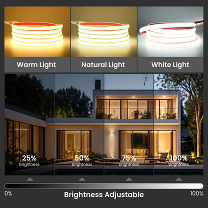 COB LED Strip Light 220V - Waterproof Smart WiFi Control