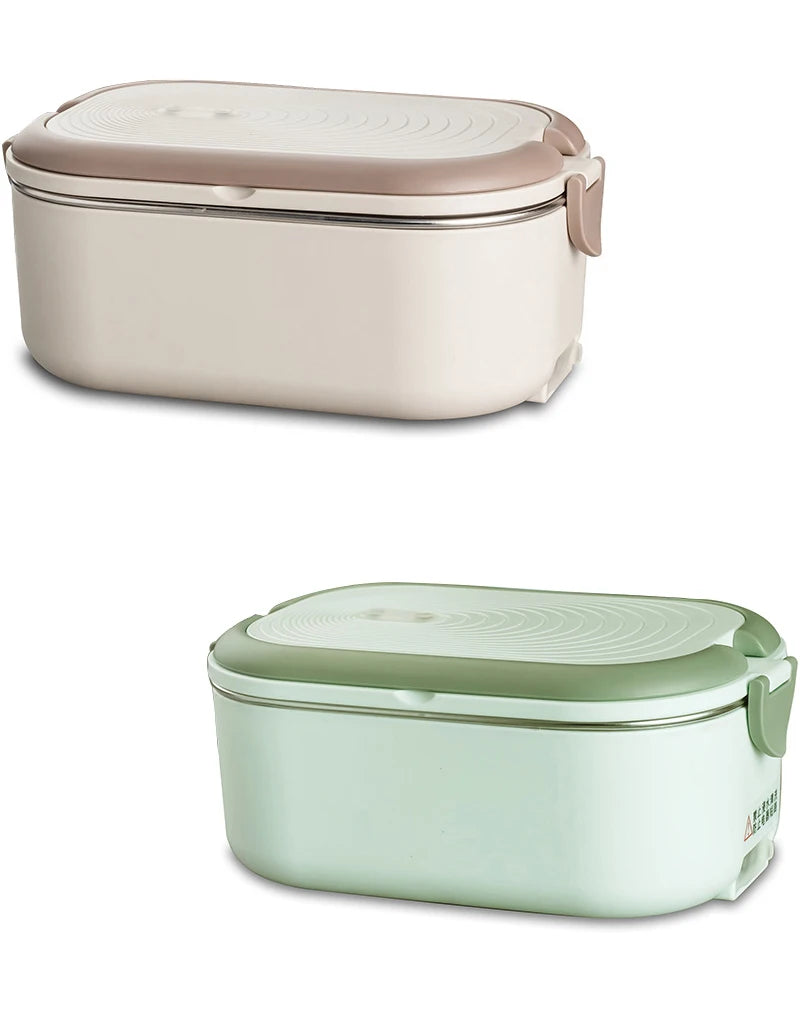 Electric Lunch Box 1L - Stainless Steel Food Warmer Heater