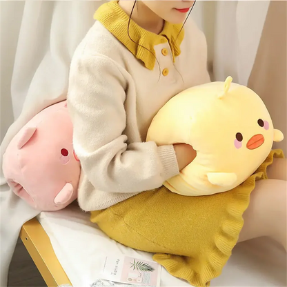 Kids Plush Hand Warmer Pillow - Cute Animal Design Gift