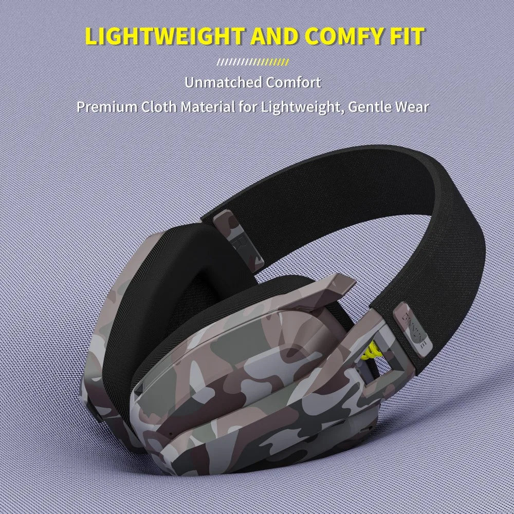 Wireless Gaming Headset - 2.4GHz & Bluetooth with Mic