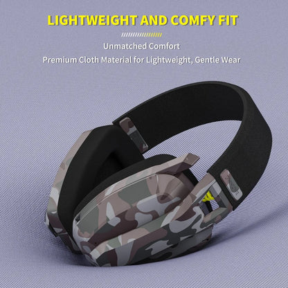 Wireless Gaming Headset - 2.4GHz & Bluetooth with Mic