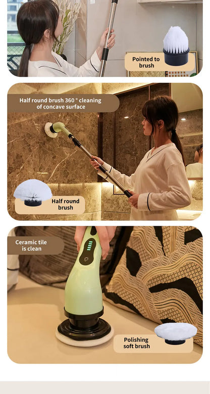 Electric Cleaning Brush 9-in-1 - Extendable Scrubber Kit