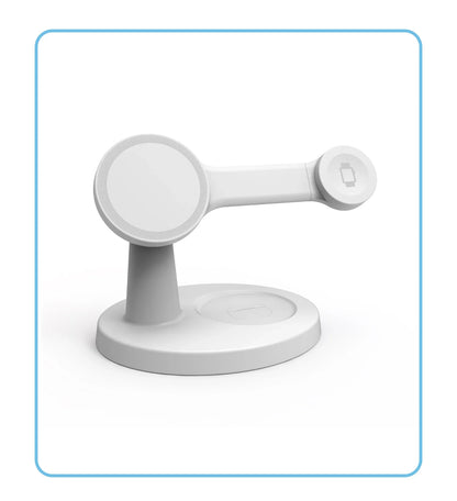 3 In 1 Magnetic Wireless Charger Stand For Magsafe iPhone 16 15 14 13 Pro Max Apple Watch 9 8 AirPods Pro Fast Charging Station