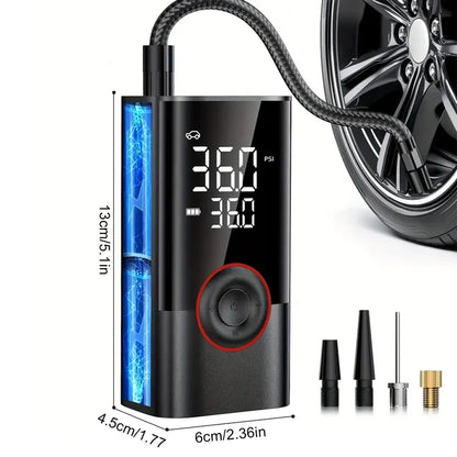 Wireless Car Tyre Inflator - Portable Air Compressor 150PSI