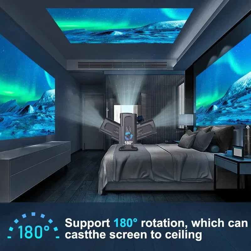4K Android Projector Native 1080P - 390 ANSI Lumens Portable