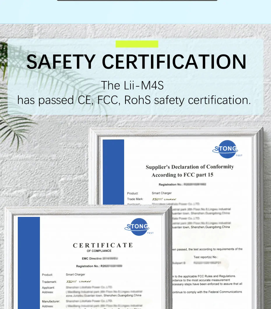 Battery Charger 4-Slot LCD - 18650 21700 26650 AA AAA Smart