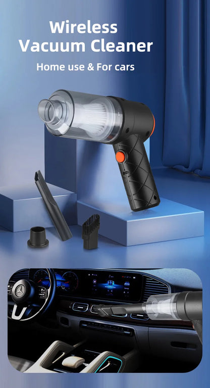 Car Vacuum Cleaner Cordless - 1200mAh Handheld Portable