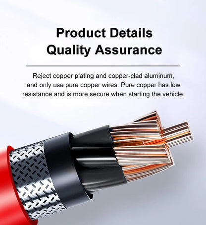 Car Jump Starter 600A 12V - 12000mAh Power Bank LED Light