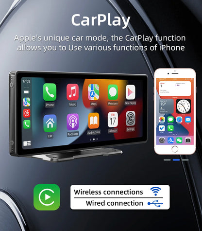 10.26" Car Stereo Screen - Wireless CarPlay Android Auto