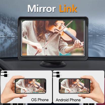 Car Stereo Screen 7 Inch - Wireless CarPlay Android Auto